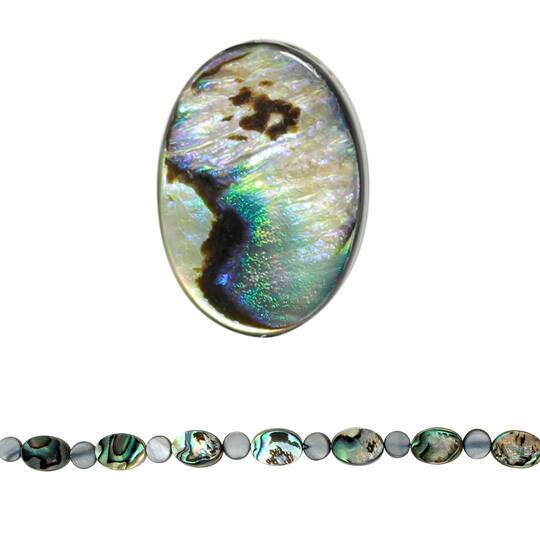 5x7 mm Leuchtperlen oval montaje perlas vorfachperlen 40 St